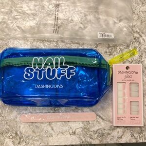 Dashing Diva Nail Tool Set with Blue Pouch